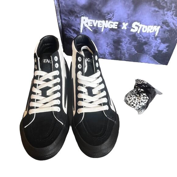 NEW Revenge x Storm Vol 2 HIGH TOP SNEAKERS Black White Men\'s 8 Women\'s 9.5 Box main image 12